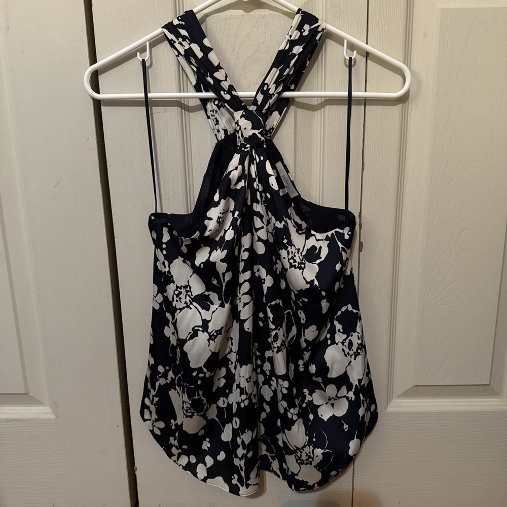 Floral Navy and White Joie Women's Top